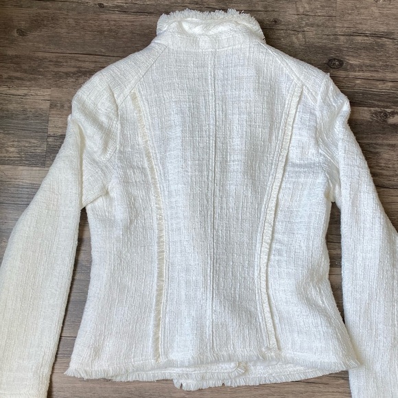 NWT Carolina Belle Cream Blazer Size M 100% Cotton - Picture 5 of 10